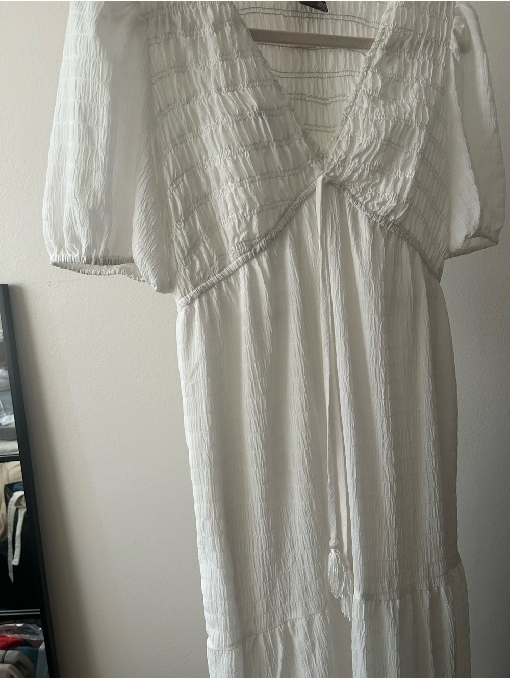Taylor Dress  White  Maxi Size Small